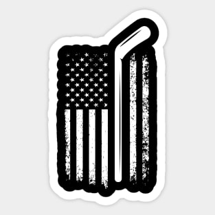 USA Hockey flag t shirt Sticker